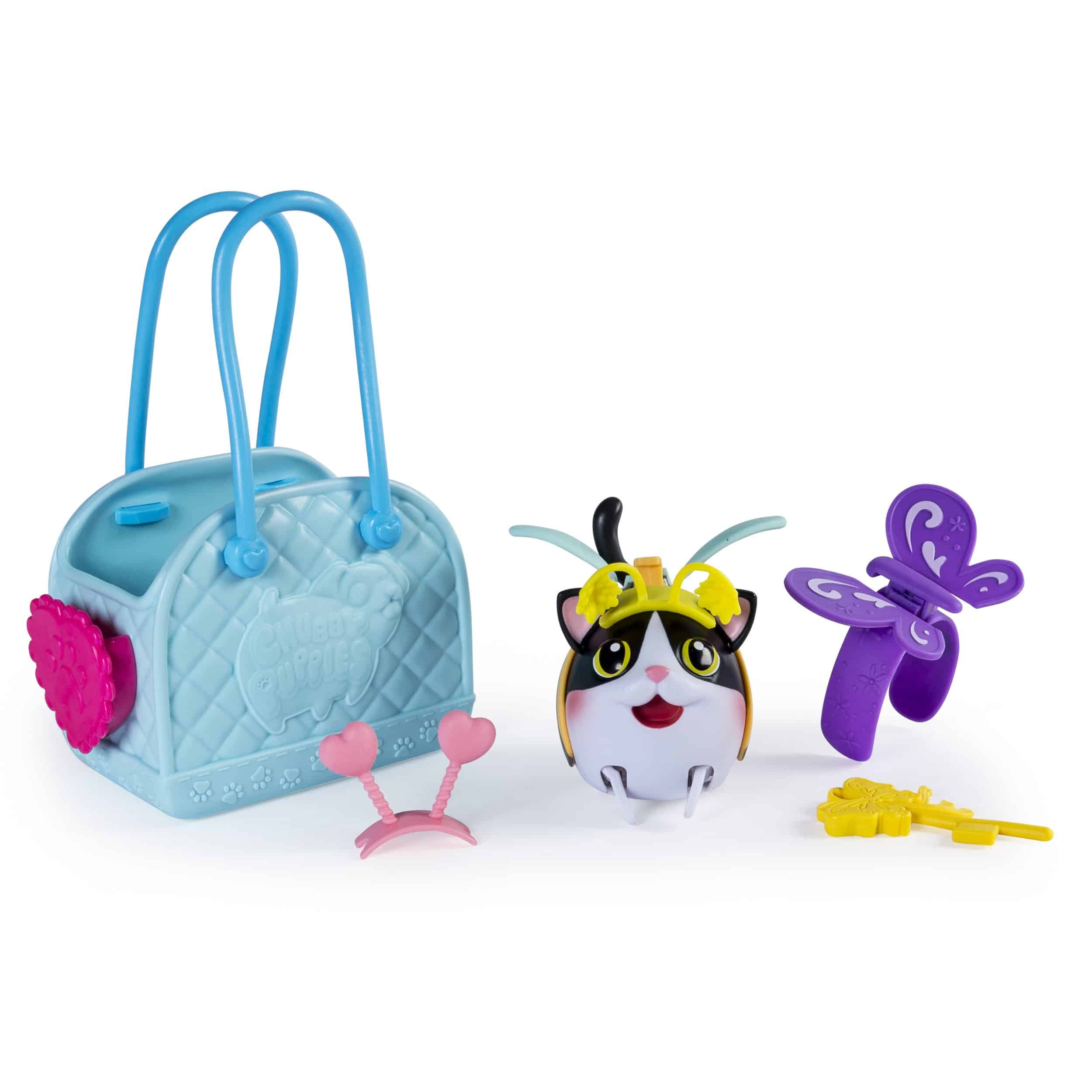 Chubby Puppies & Friends, Set de Moda con Transportadora,