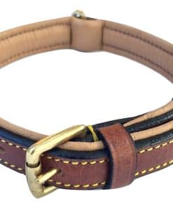 Collar de Perro de Cuero Marrón Acolchado Soft Touch, Talla