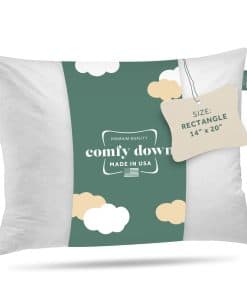 Inserto de almohada decorativa ComfyDown, -Blanco