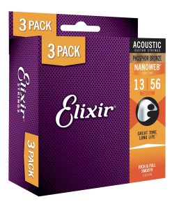 Cuerdas de Guitarra Acústica Elixir Phosphor Bronze con