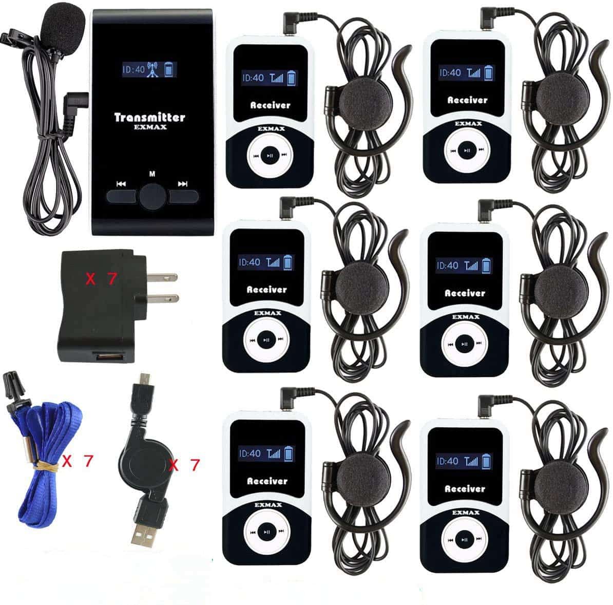 Sistema de Guía Turística Inalámbrico EXMAX ATG-100T 195MHz