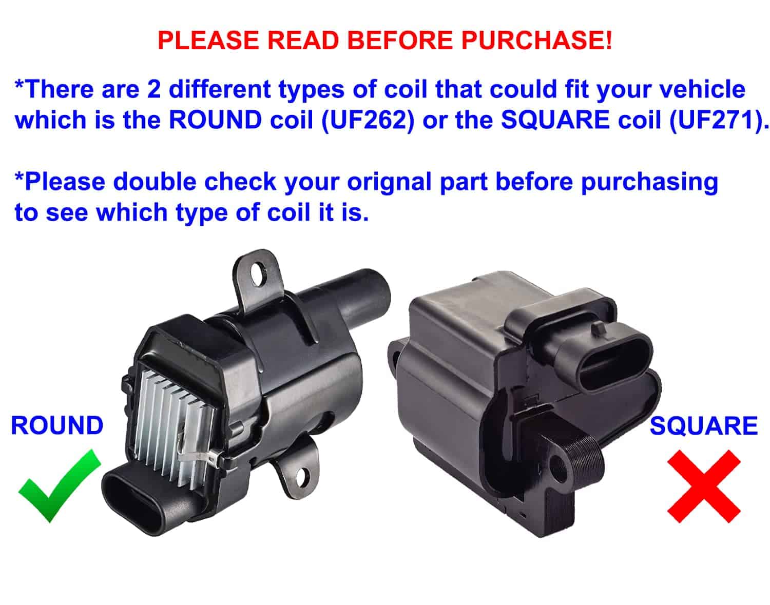 Juego de 8 Bobinas de Encendido Redondas Compatibles con - Imagen 3