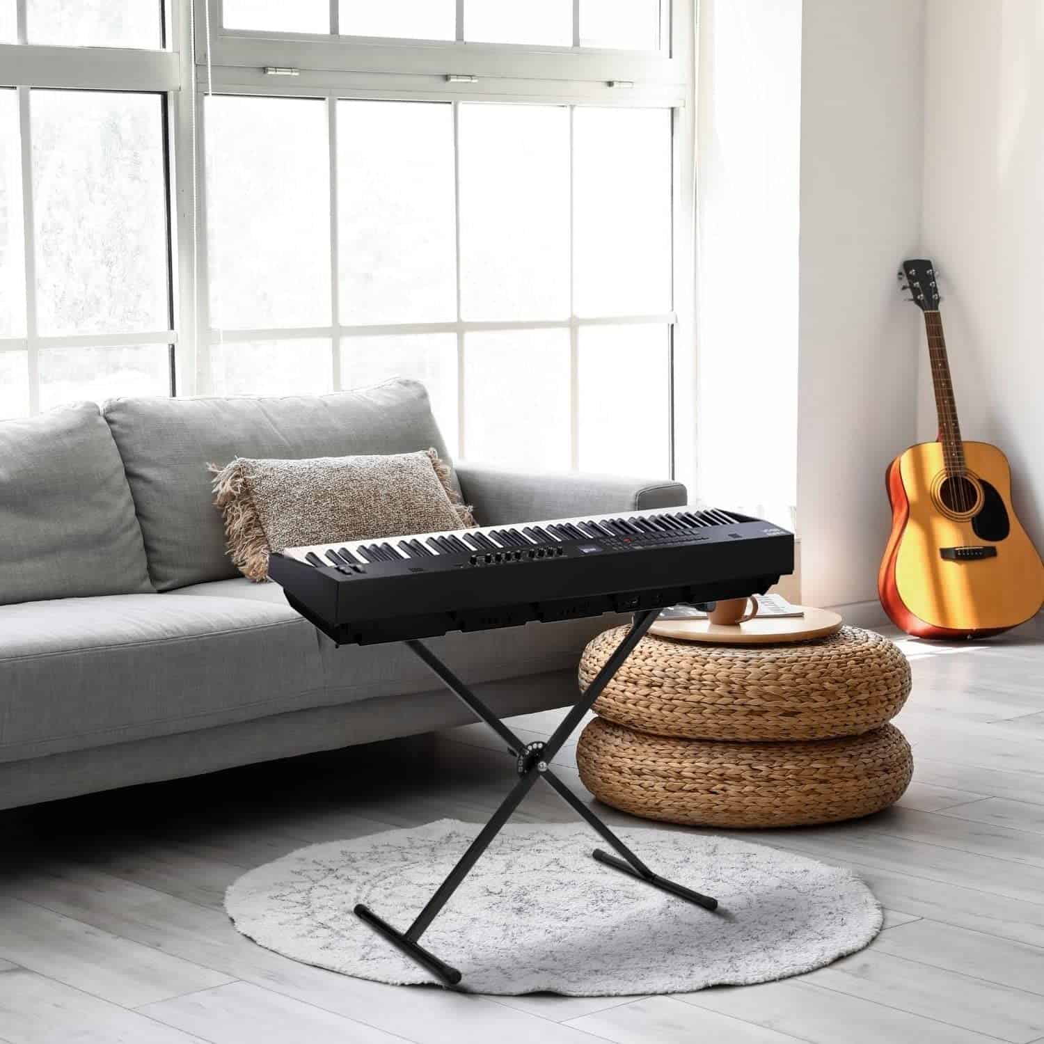 Soporte de Teclado Clásico Flexzion para Músicos Piano - Imagen 8