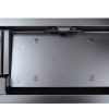 Soporte de placa de licencia exterior con manija, negro