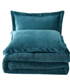 Set de Edredón Reversible de Microplush Sherpa de 3 Piezas