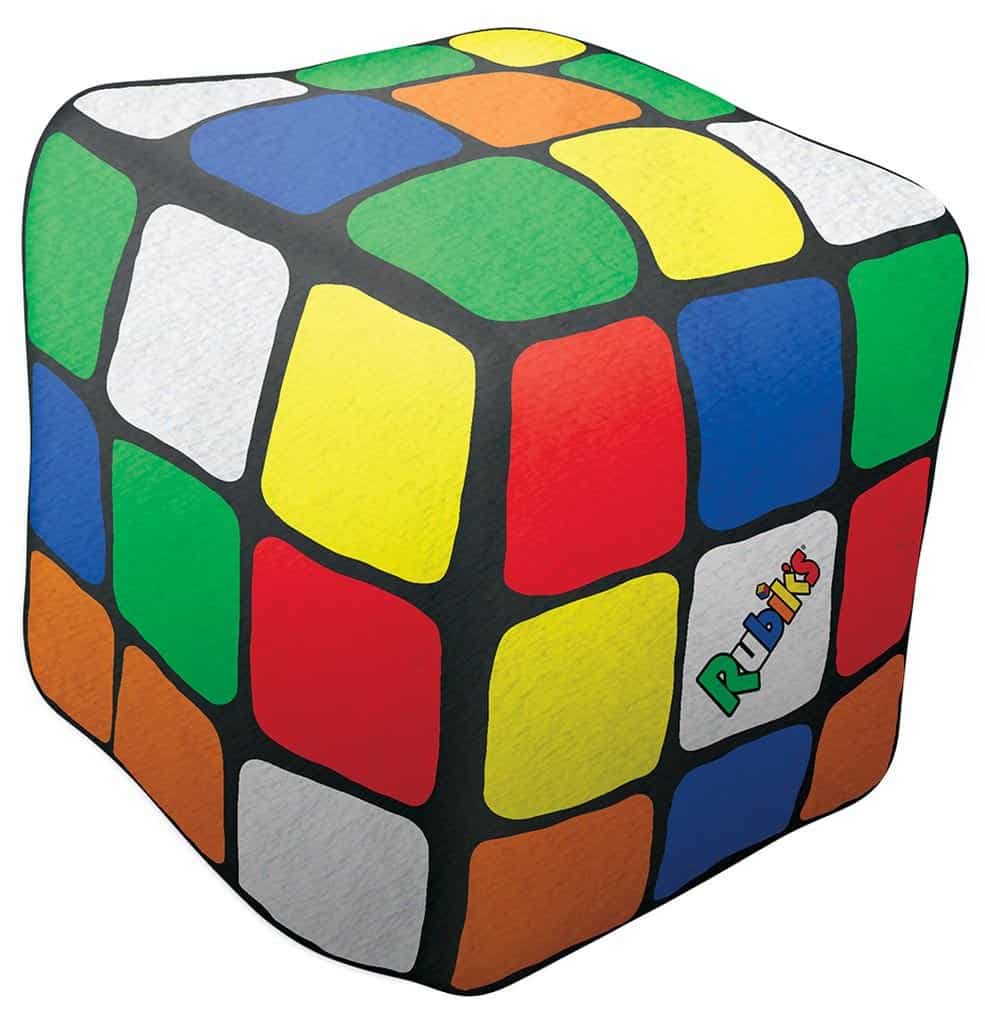 Almohada decorativa con forma de cubo Rubik de iscream