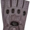 Guantes de Cuero Perforados sin Dedos para Hombre de Riparo
