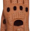 Guantes de Cuero sin Dedos para Hombres de Riparo -Cognac
