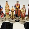 Juego de Ajedrez de la Época de las Cruzadas Hombres Árabes