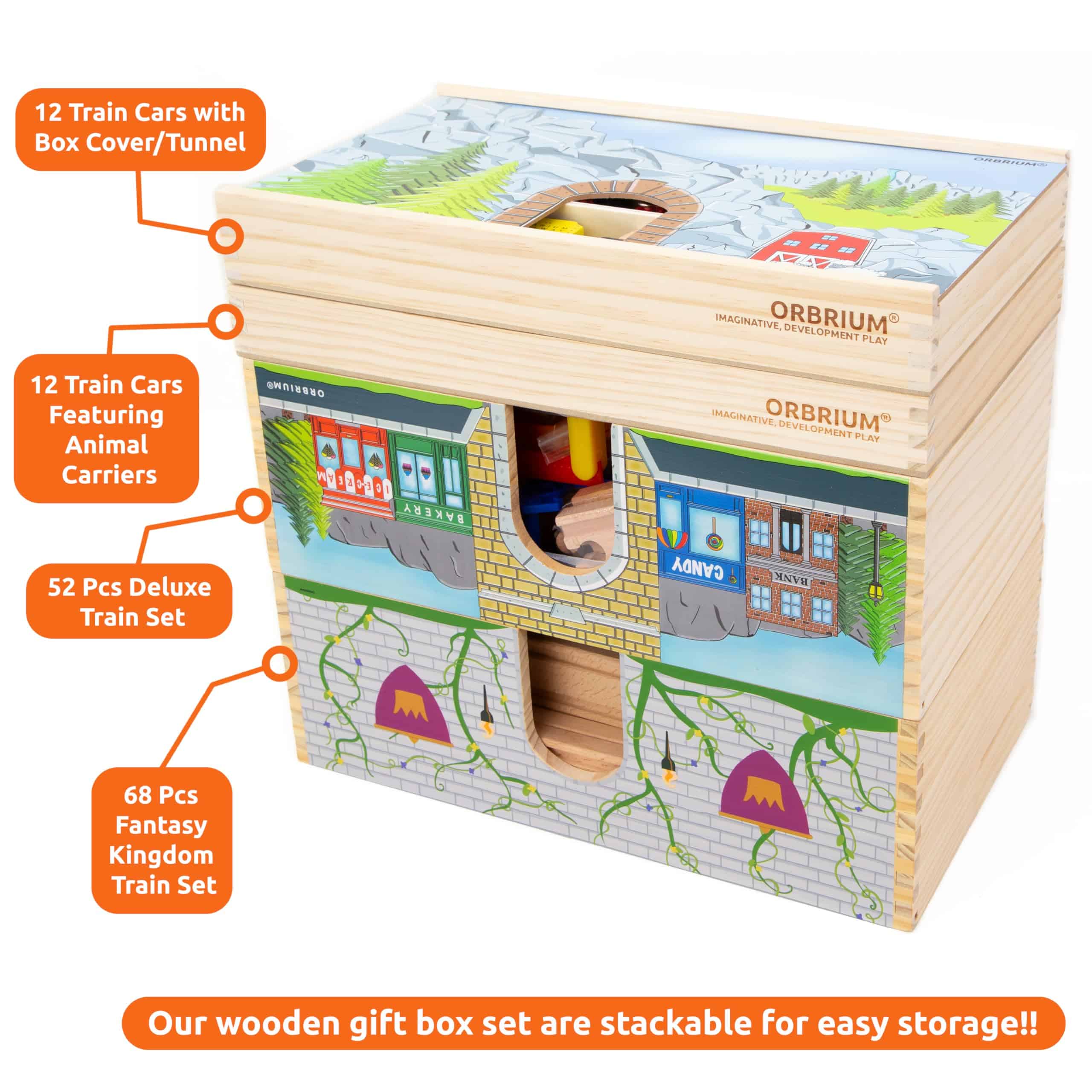 Set de Trenes de Aventura del Reino Fantástico de 68 Piezas - Imagen 7