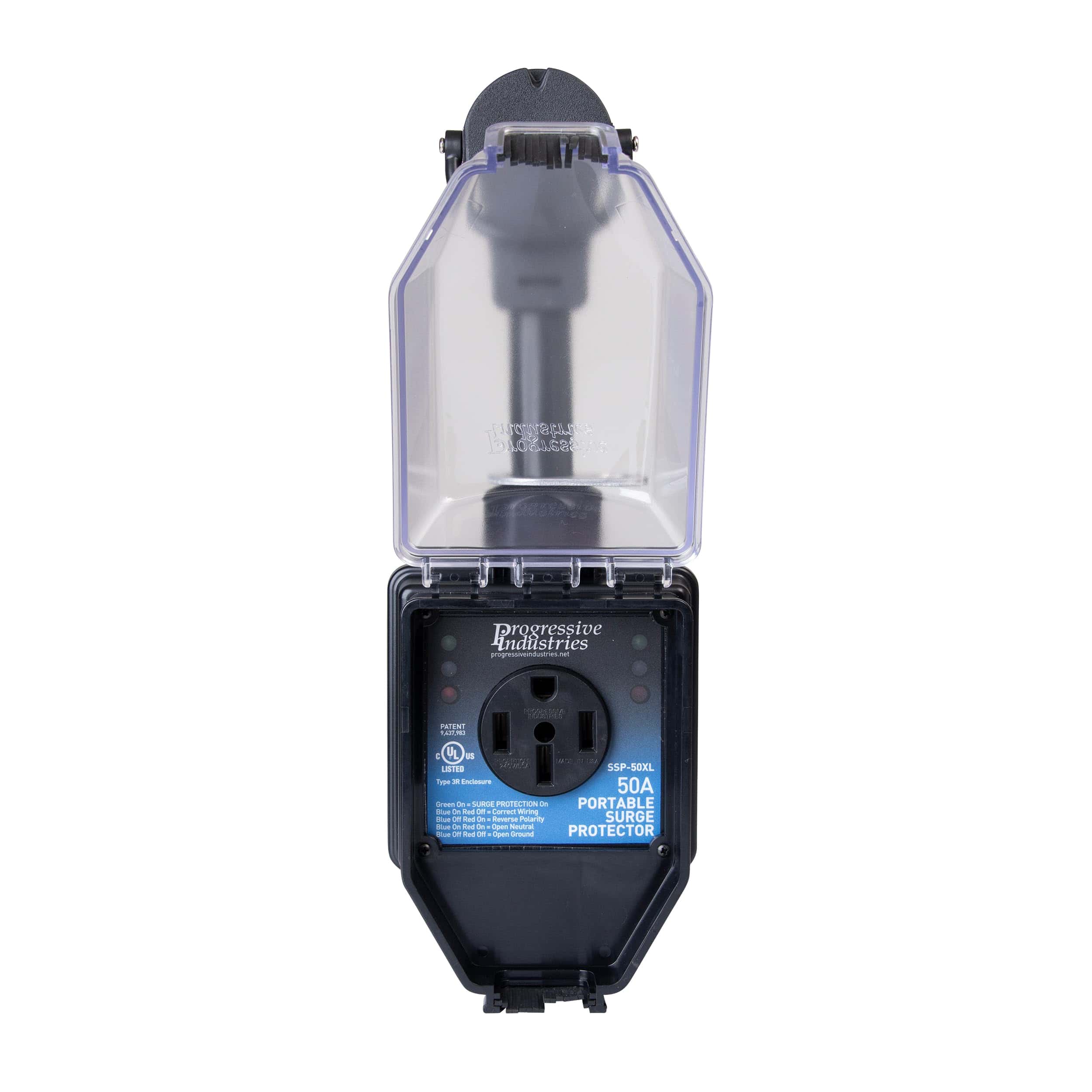 Protector de sobretensiones y analizador de circuitos para