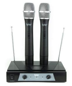 Sistema de micrófono inalámbrico de doble frecuencia Tyler