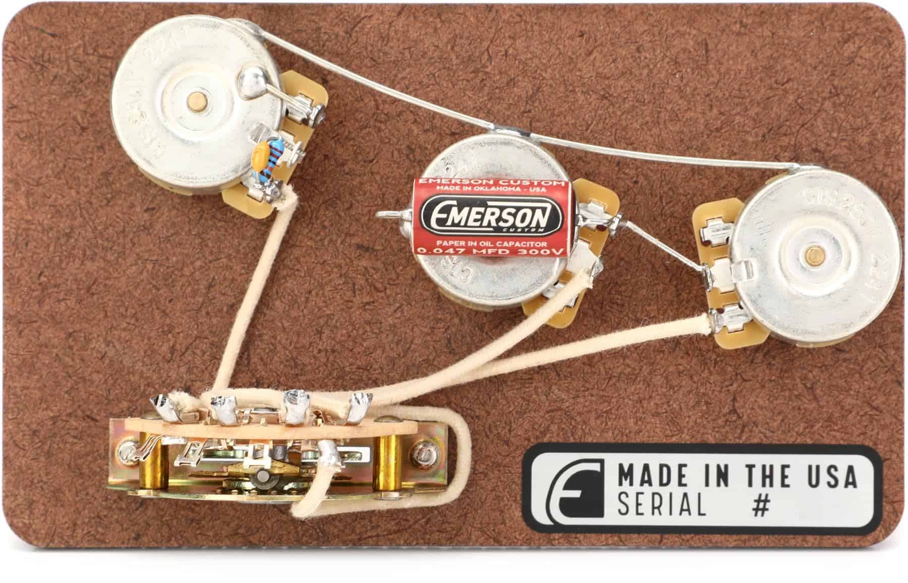 Kit Pre Cableado de 5 Vías Emerson Custom para Fender