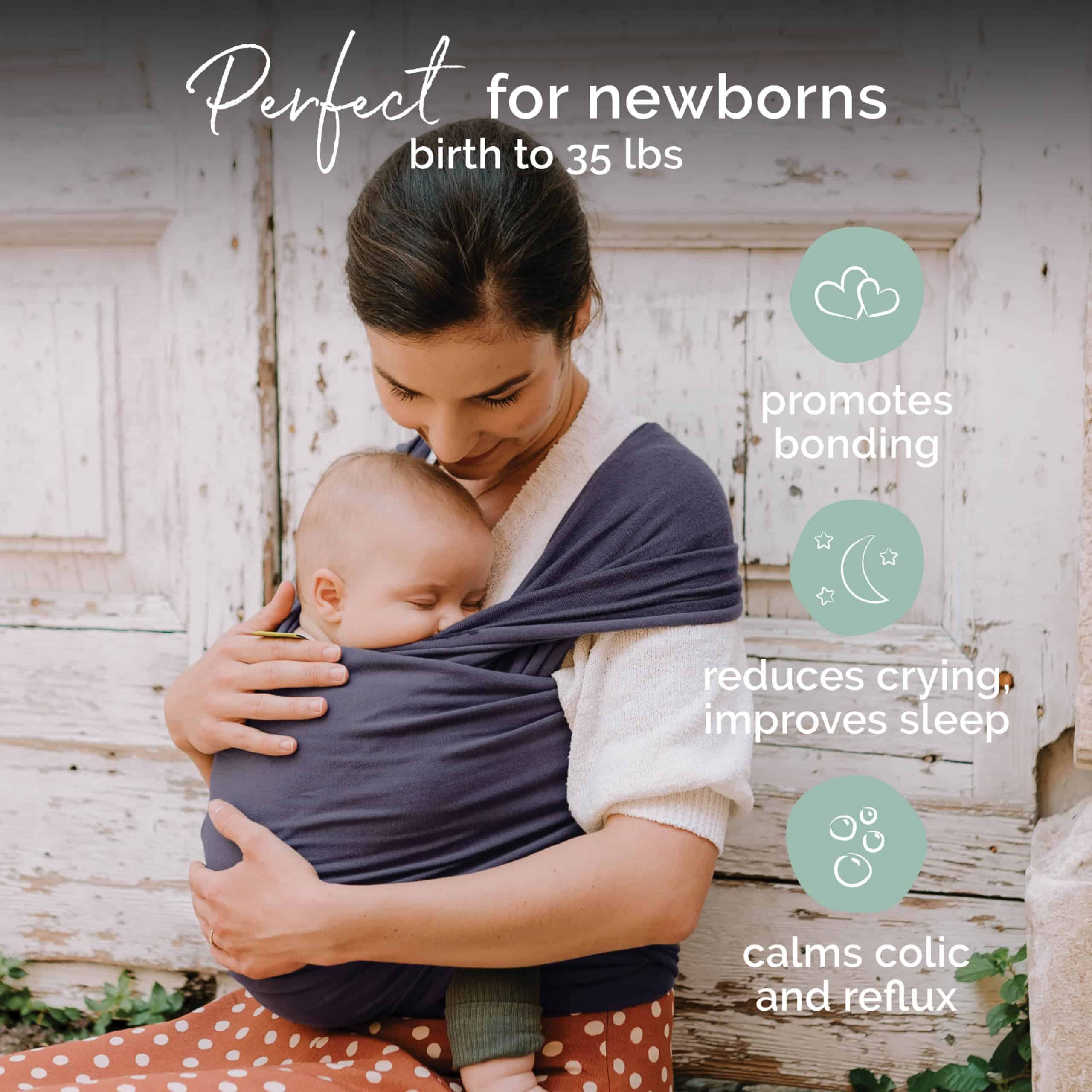 Portabebés Boba Baby Wrap - Portador Original de Bebés para - Imagen 3