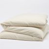 Coyuchi Cloud Brushed Organic Flannel Duvet Cover, Pale