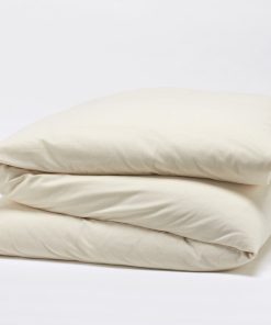 Coyuchi Cloud Brushed Organic Flannel Duvet Cover, Pale