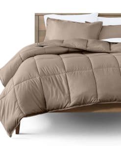 Juego de Edredón Bare Home - Tamaño Twin/Twin -Taupe