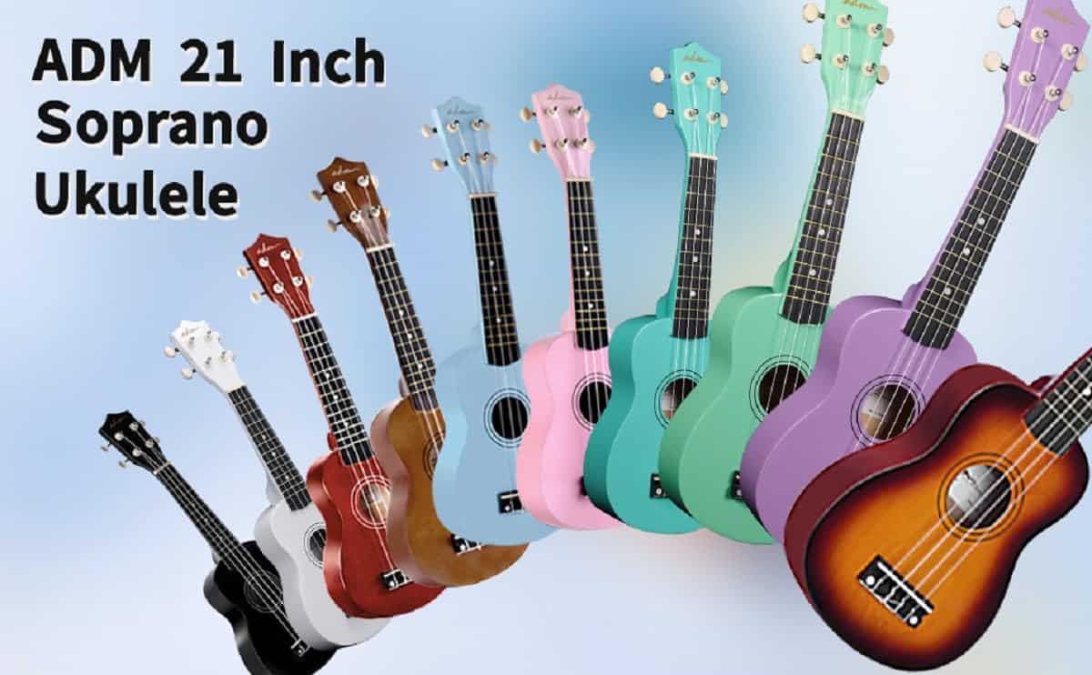 Ukulele Soprano ADM para Principiantes 21 Pulgadas Ukelele - Imagen 10