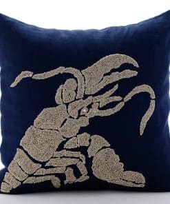 Funda de almohada azul marino de 20x20 pulgadas (50x50 cm)