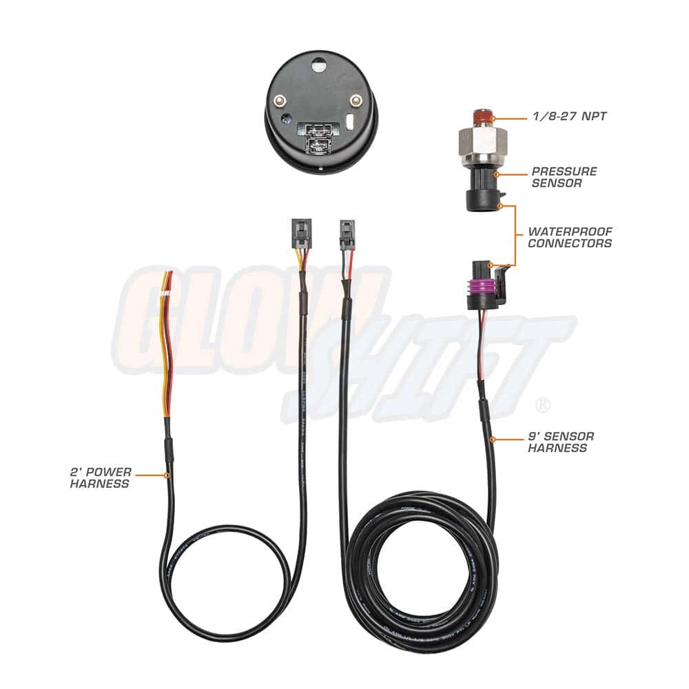 Kit de calibre de presión de NOS para nitroso GlowShift - Imagen 3