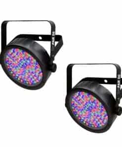 (2) Luces LED Chauvet DJ SlimPar 56 DMX Par LED Delgado