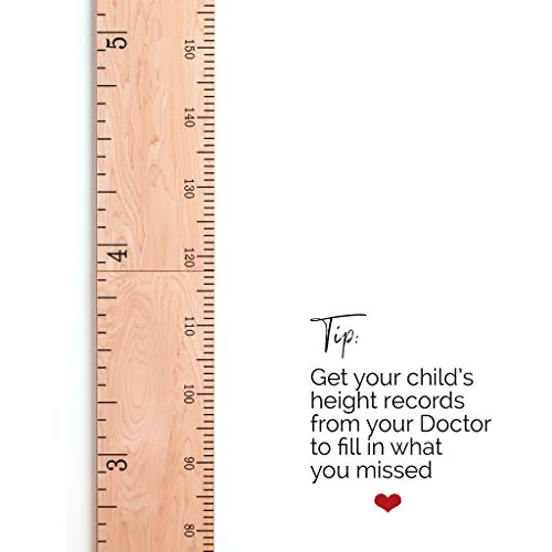 Regla de madera Headwaters Studio Growth Chart para niños | - Imagen 9