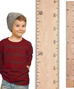 Regla de madera Headwaters Studio Growth Chart para niños |