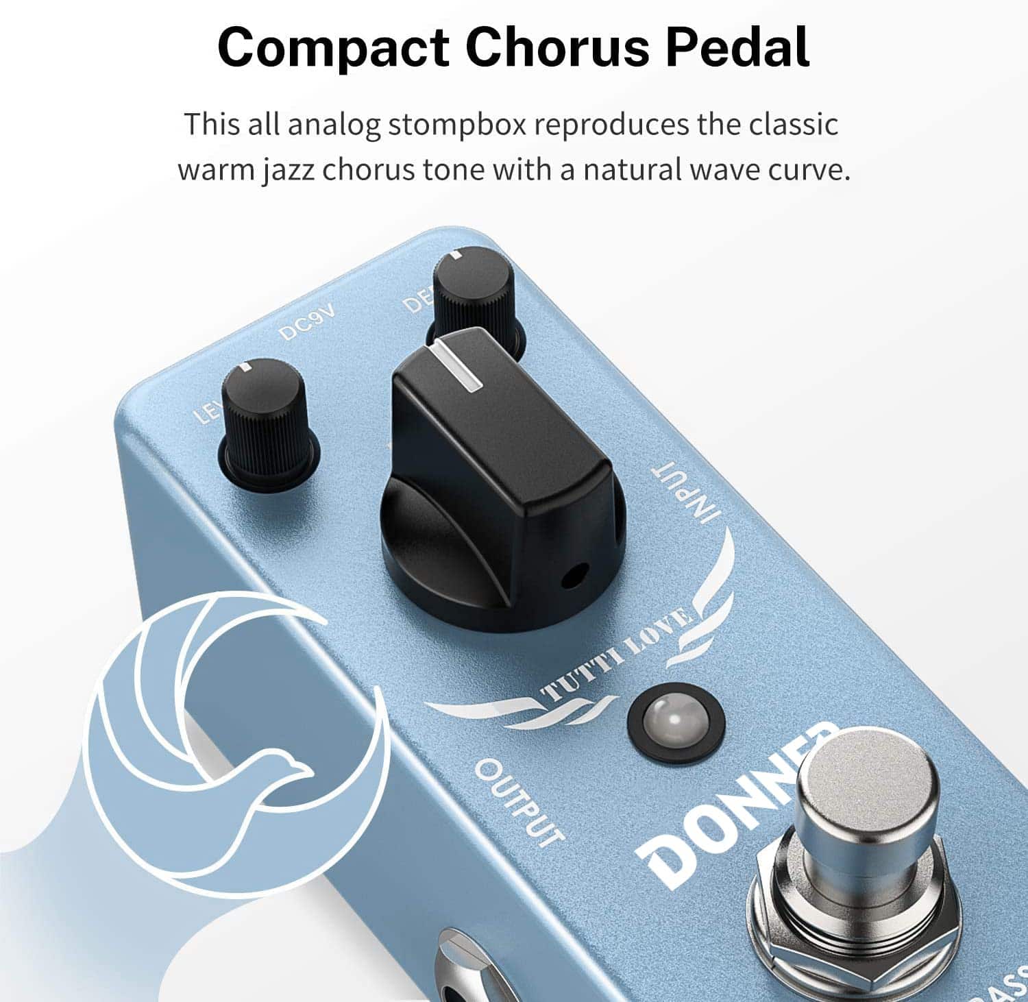 Pedal de coro Donner, Tutti Love Analog Chorus Effect - Imagen 3