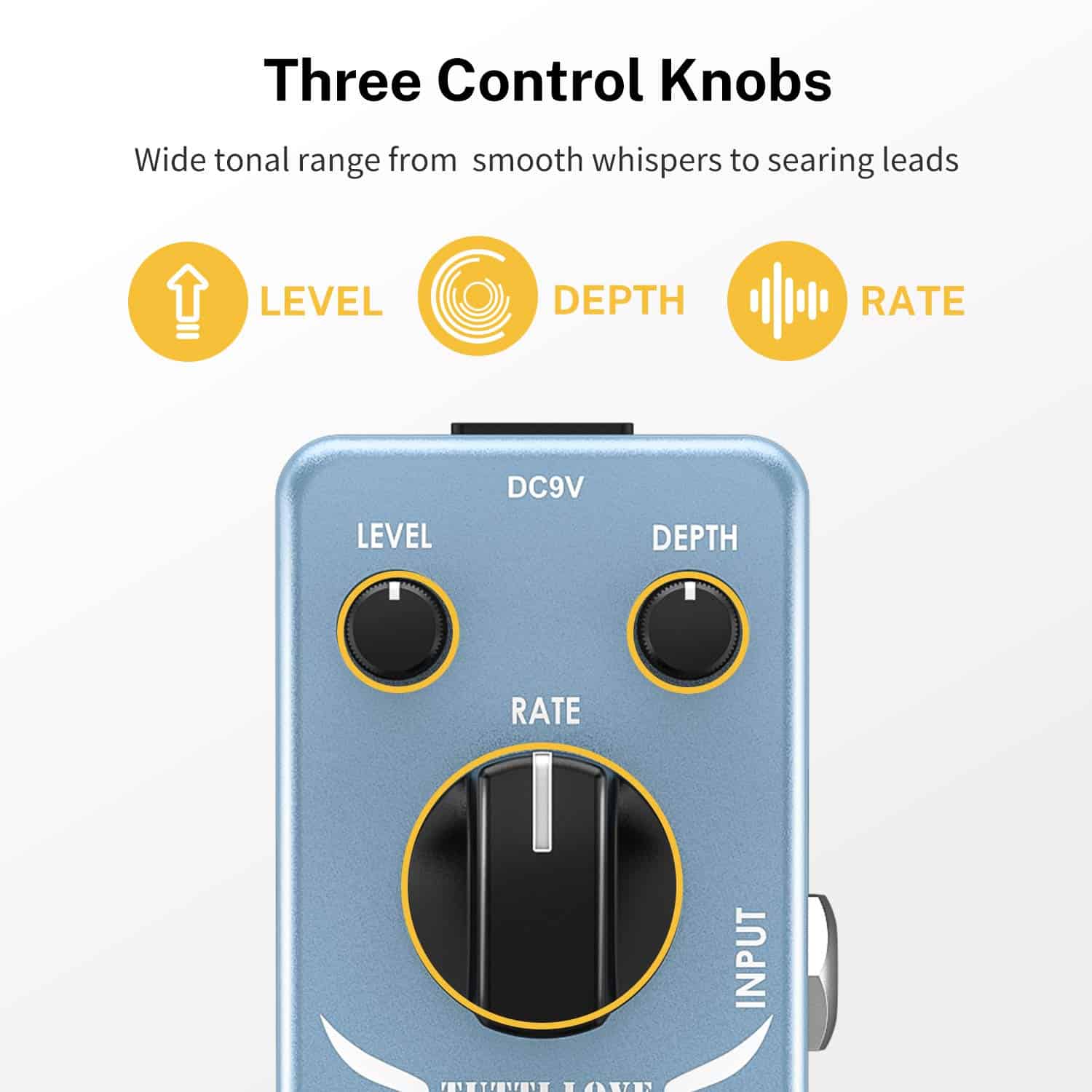 Pedal de coro Donner, Tutti Love Analog Chorus Effect - Imagen 4