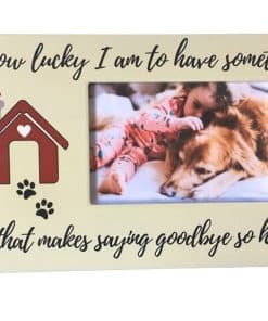 Portarretrato con Expresión de Condolencia para Mascotas de