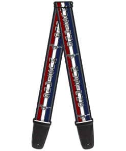 Correa de guitarra Buckle-Down - Mustang/Texto con Franja