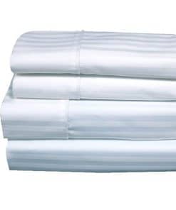 Juego de Sábanas Royal Hotel Bedding de 650 -Blanco a Rayas