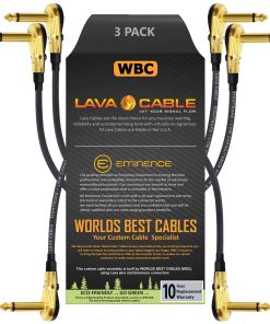 3 Unidades - Cable Lava Tightrope (Negro) - 10 Pulgadas -