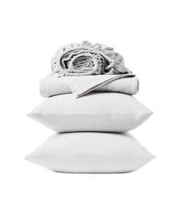 Set de sábanas de franela orgánica cepillada Coyuchi Cloud,