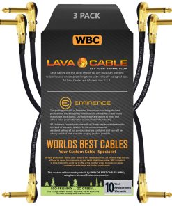 3 Unidades - Cable de Parche Lava Mini ELC (Negro) - 10