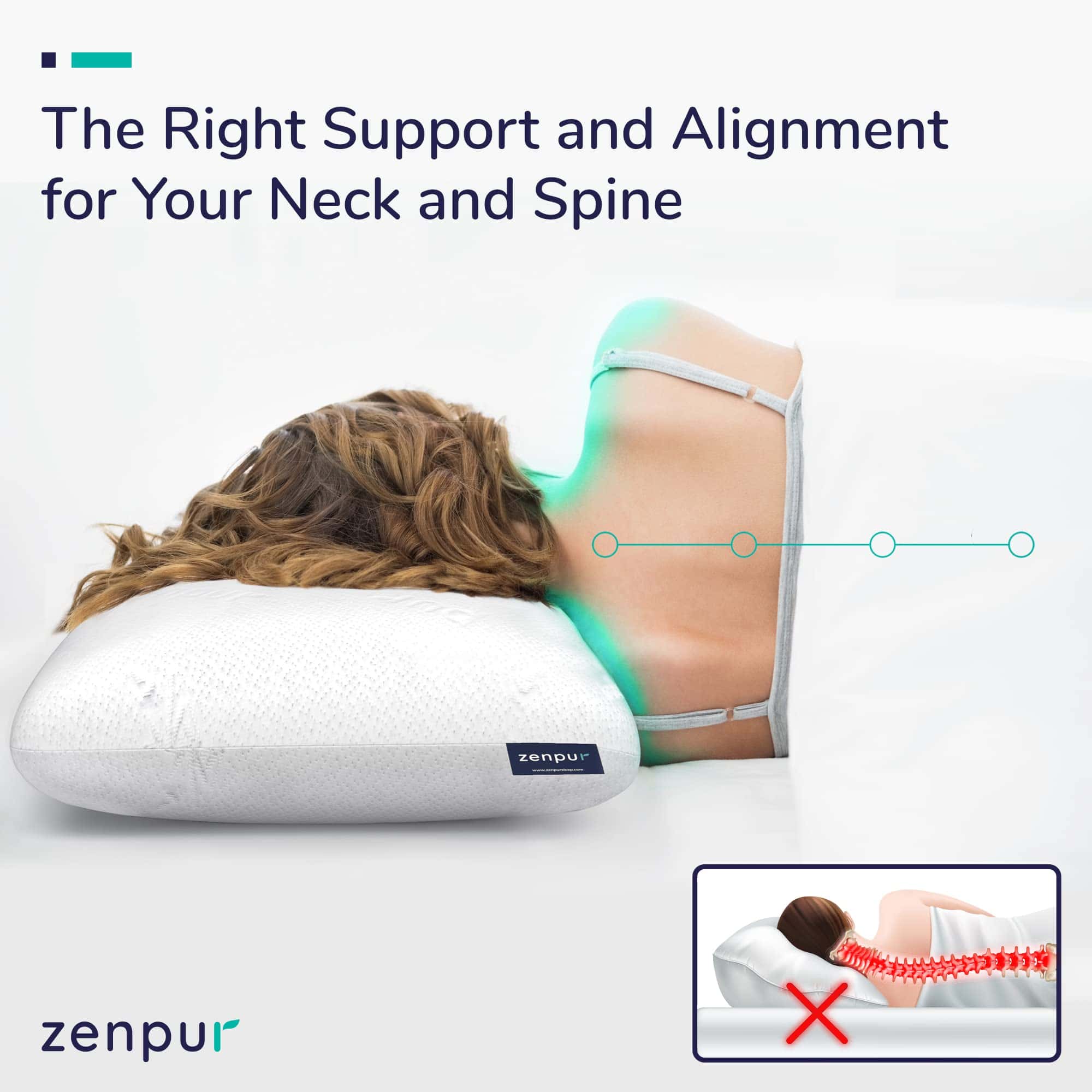 Almohada de Espuma Viscoelástica ZenPur - Almohada - Imagen 8