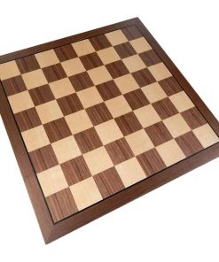Tablero de ajedrez Kratos de madera de nogal incrustado,