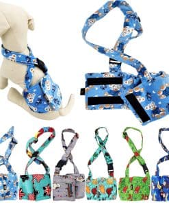 Pañal para Perro Macho Reutilizable Lavable con Tirantes de