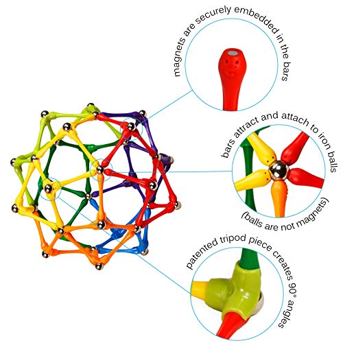 Juego de Bloques de Construcción Magnéticos Goobi 180 - Imagen 3
