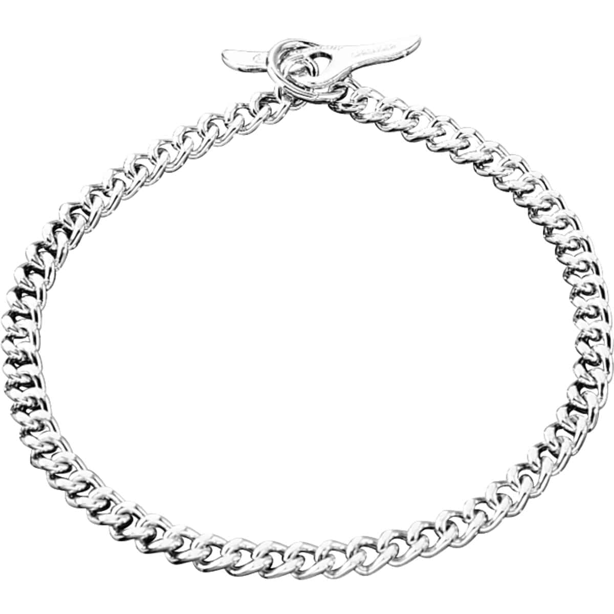 Collar de entrenamiento para perros de acero cromado Herm