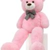 Oso de Peluche Gigante MorisMos 5ft, Oso de Peluche Rosa
