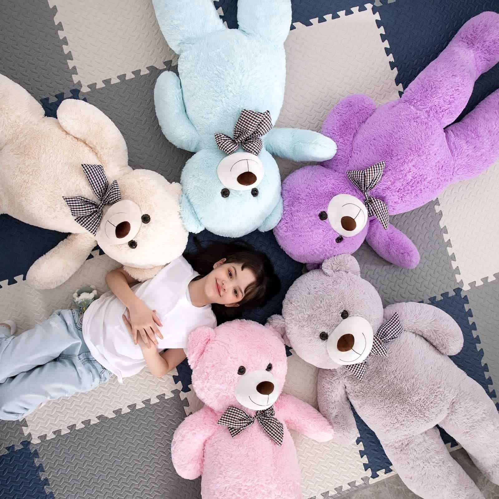 Oso de Peluche Gigante MorisMos 5ft, Oso de Peluche Rosa - Imagen 7