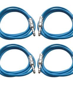 Seismic Audio - Paquete de 4 cables de parche balanceados