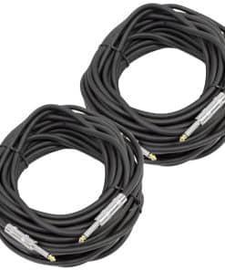Par de Cables de Altavoz Pro de Audio de 50 Pies 1/4" a