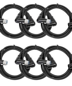 Seismic Audio - SARAX6-6 - Pack de 6 Cables de conexión XLR