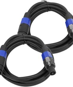 Par de Cables de Extensión Speakon Profesionales de 10 Pies