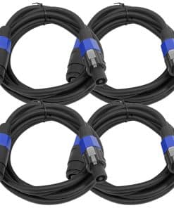 Seismic Audio - SPXC-10-4Pack - Paquete de 4 Cables de