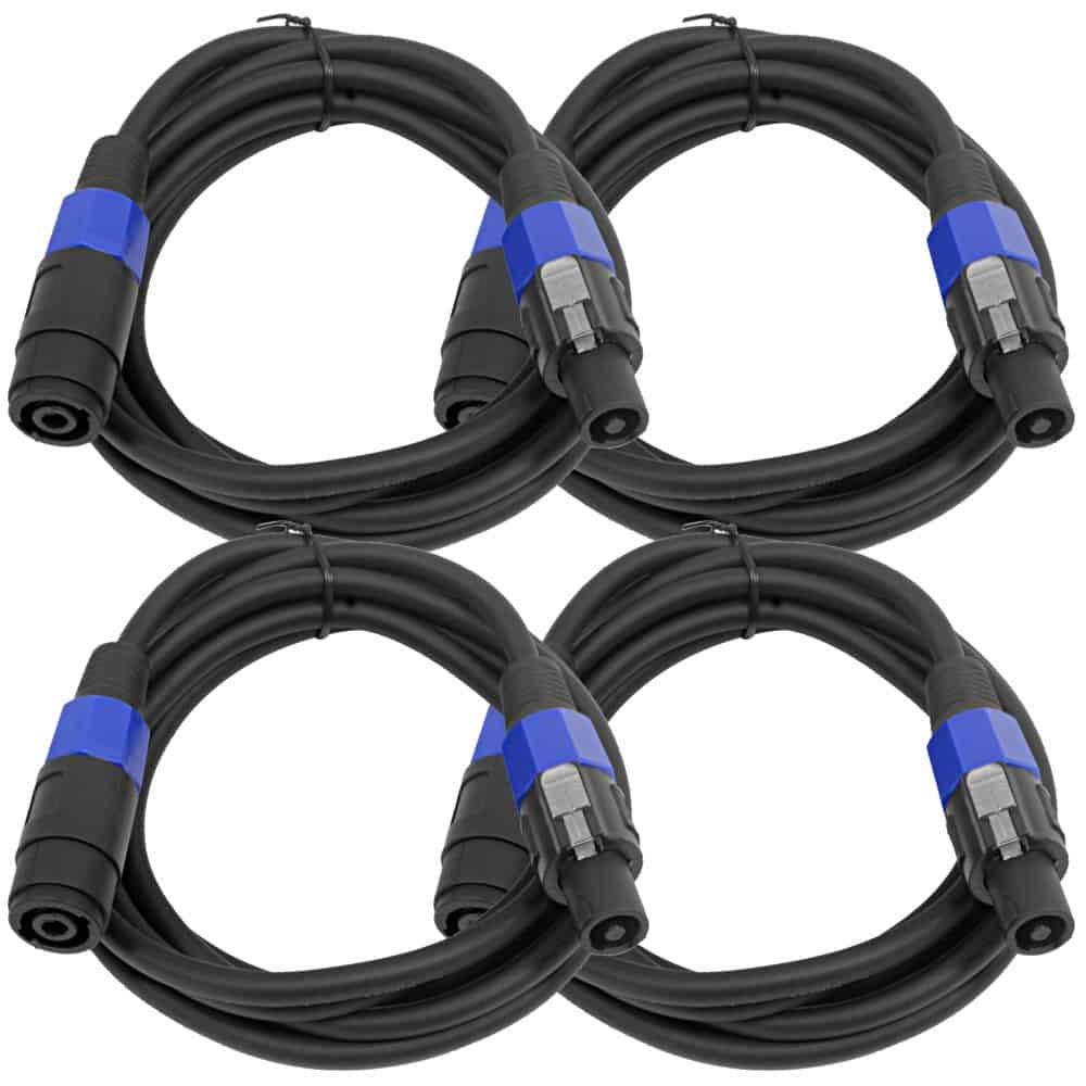 Seismic Audio - SPXC-10-4Pack - Paquete de 4 Cables de
