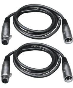 CHAUVET DJ Juego de 2 Cables de Efectos de Iluminación DMX