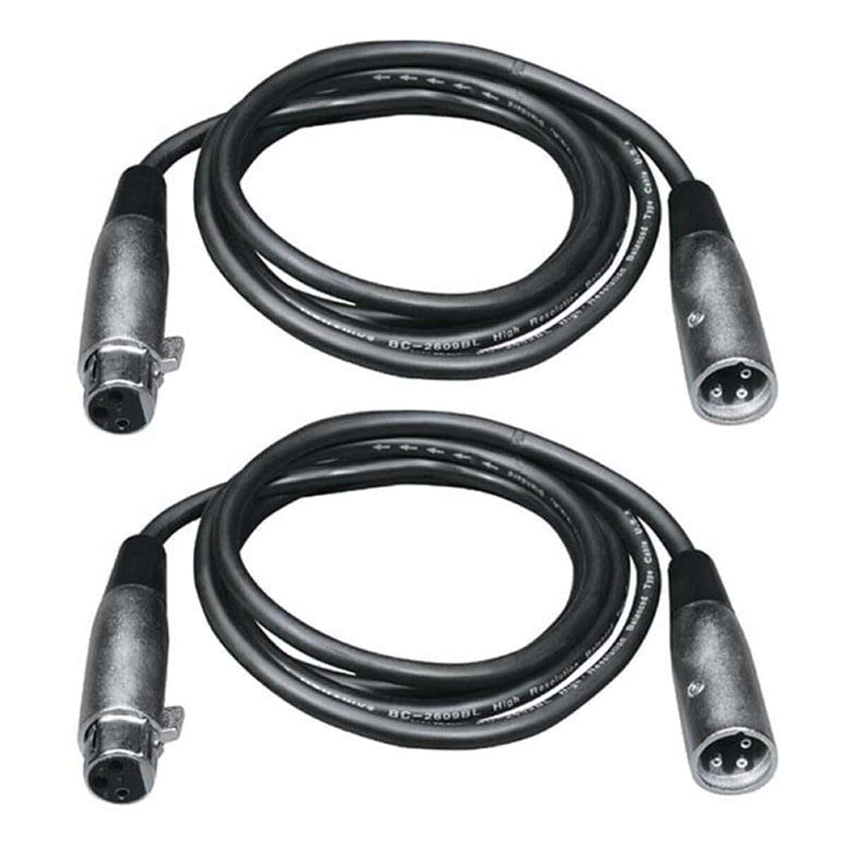 CHAUVET DJ Juego de 2 Cables de Efectos de Iluminación DMX